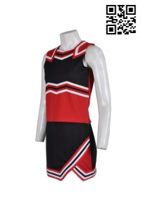 CH101訂購團體啦啦隊套裝裙 訂造啦啦隊制服   設計制服套裝款式  啦啦隊生產商HK